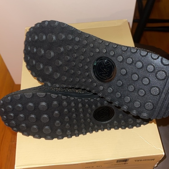 Michael Kors Bodie Slip-ons Black/Bronze Sneakers (No Box Lid/Packing ) - Picture 6 of 6